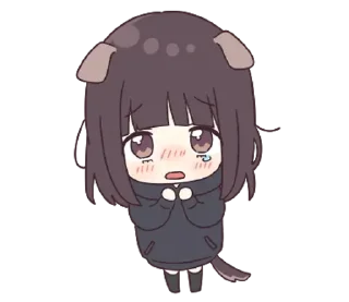 😊 emoji 看過來！孤單的胡桃在等你 (Menhera-chan) @kal_pc Telegram sticker 21 of 41
