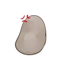 Sticker from potato