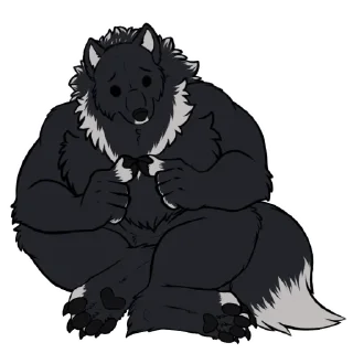 Sticker from BuffWolf The Emotional Support Werewolf