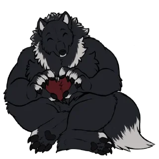 Sticker from BuffWolf The Emotional Support Werewolf