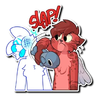 Sticker from Nate the Fishing Cat - by CinnamonSpots