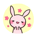 🌸 emoji Pink-Bunny Telegram sticker 21 of 119