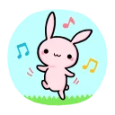 🎼 emoji Pink-Bunny Telegram sticker 4 of 119