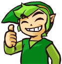 👍 emoji Triforce Heroes Telegram sticker 1 of 90