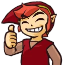 👍 emoji Triforce Heroes Telegram sticker 3 of 90