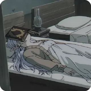 😴 emoji Sousou no Frieren • @animestickersii @pinterest_to_stickerbot Telegram sticker 14 of 73