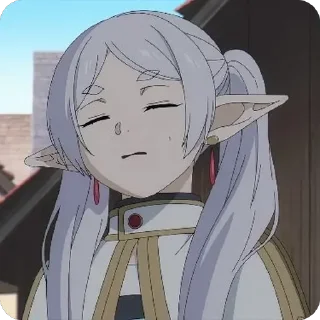 🤢 emoji Sousou no Frieren • @animestickersii @pinterest_to_stickerbot Telegram sticker 24 of 73