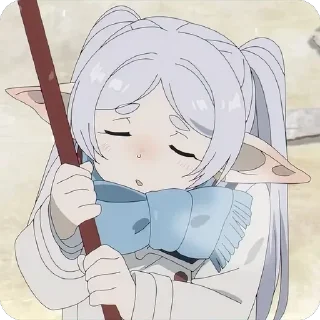 😮‍💨 emoji Sousou no Frieren • @animestickersii @pinterest_to_stickerbot Telegram sticker 16 of 73