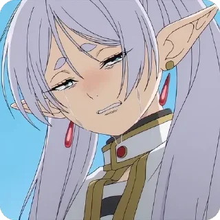 😭 emoji Sousou no Frieren • @animestickersii @pinterest_to_stickerbot Telegram sticker 7 of 73
