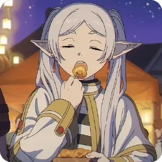 🥢 emoji Sousou no Frieren • @animestickersii @pinterest_to_stickerbot Telegram sticker 3 of 73