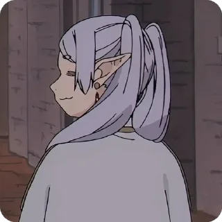 😏 emoji Sousou no Frieren • @animestickersii @pinterest_to_stickerbot Telegram sticker 11 of 73