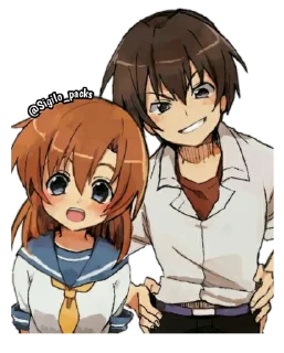 Sticker from Higurashi no Naku Koro ni @Sigilo_packs
