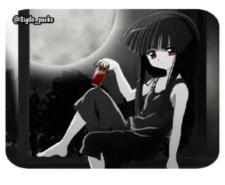 🍷 emoji Higurashi no Naku Koro ni @Sigilo_packs Telegram sticker 5 of 23