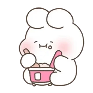 😊 emoji Creampuff Bunny Shuya! Telegram sticker 18 of 24