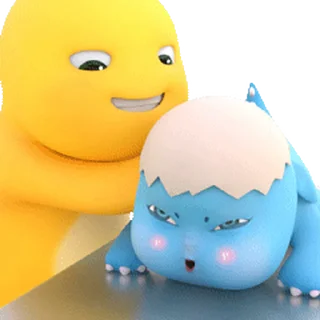 😊 emoji 奶龍⑧吃瓜篇 @kal_pc Telegram sticker 14 of 16