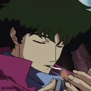 🚬 emoji Cowboy Bebop ¦ @figurinhasWa Telegram sticker 24 of 50