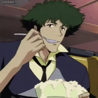 😤 emoji Cowboy Bebop ¦ @figurinhasWa Telegram sticker 22 of 50