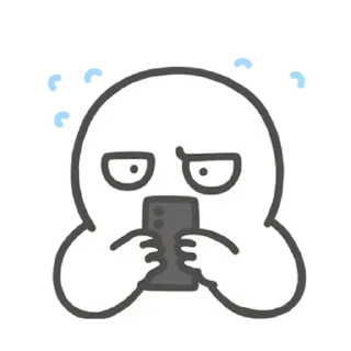 😊 emoji 空白人的動態 2 Telegram sticker 15 of 24