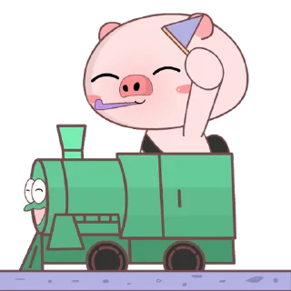 😊 emoji Pinky The Pig 2: Pop-up stickers @kal_pc Telegram sticker 15 of 24