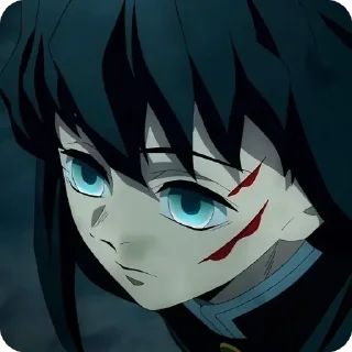 🫥 emoji Muichiro Tokito • @animestickersii @pinterest_to_stickerbot Telegram sticker 9 of 36