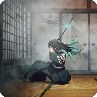 🗡 emoji Muichiro Tokito • @animestickersii @pinterest_to_stickerbot Telegram sticker 8 of 36