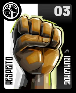 ✊ emoji Grito da Barreira Telegram sticker 3 of 84