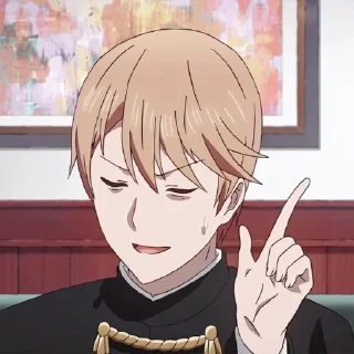 ☝️ emoji Miyuki Shirogane @animestickersii Telegram sticker 10 of 119