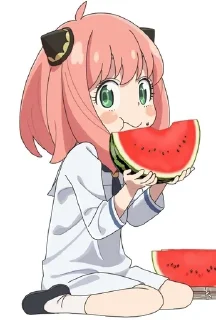 🍉 emoji Anyaverse Telegram sticker 23 of 72