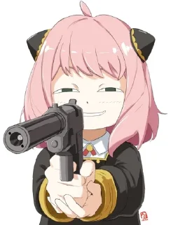 🔫 emoji Anyaverse Telegram sticker 9 of 72