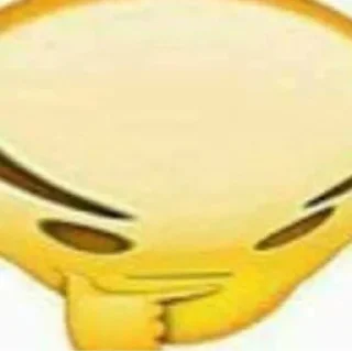 🤔 emoji reactions de la bola amarilla Telegram sticker 12 of 35