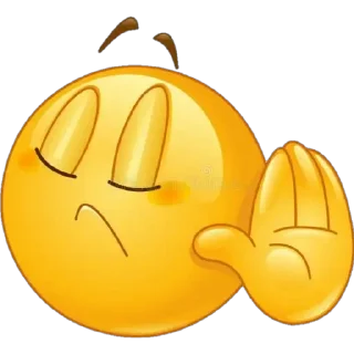 ✋ emoji bola amarilla Telegram sticker 7 of 41