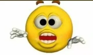 😲 emoji reactions de la bola amarilla Telegram sticker 18 of 35