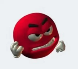 😡 emoji reactions de la bola amarilla Telegram sticker 13 of 35