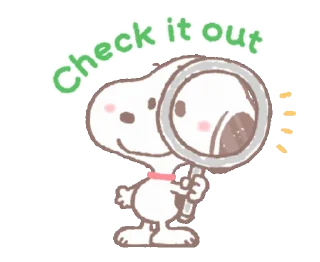 Sticker from Snoopy animated stickers