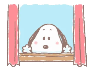 Sticker from Snoopy animated stickers