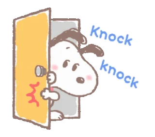 Sticker from Snoopy animated stickers