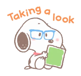 Sticker from Snoopy animated stickers