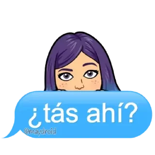 👀 emoji MayDroid - Bitmoji @wastick_maydroid Telegram sticker 9 of 120