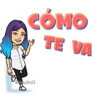 👋 emoji MayDroid - Bitmoji @wastick_maydroid Telegram sticker 8 of 120