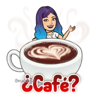 ☕ emoji MayDroid - Bitmoji @wastick_maydroid Telegram sticker 4 of 120