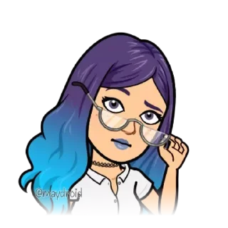 🧐 emoji MayDroid - Bitmoji @wastick_maydroid Telegram sticker 1 of 120