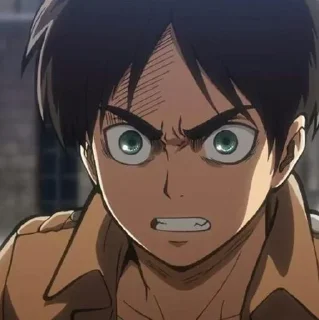 🖤 emoji G1AN Pack Eren Yeager Telegram sticker 17 of 75