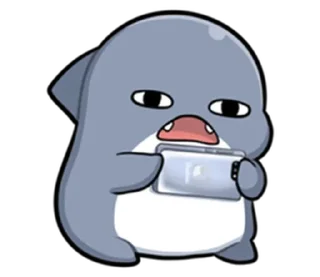 🙄 emoji 胖鯊魚鯊西米 整合2 Telegram sticker 14 of 120