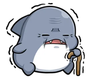 👳‍♂ emoji 胖鯊魚鯊西米 整合2 Telegram sticker 15 of 120