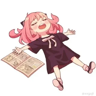😮‍💨 emoji Anya Forger || @GreySunders Telegram sticker 20 of 55