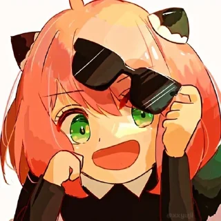 👓 emoji Anya Forger || @GreySunders Telegram sticker 13 of 55