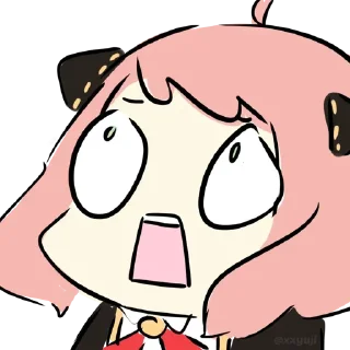 😱 emoji Anya Forger || @GreySunders Telegram sticker 15 of 55