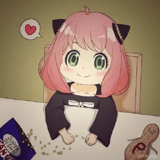 🥜 emoji Anya Forger || @GreySunders Telegram sticker 21 of 55