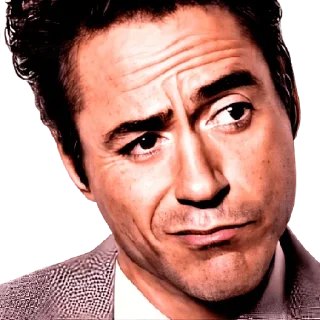 😏 emoji Robert Downey Jr. Telegram sticker 7 of 8