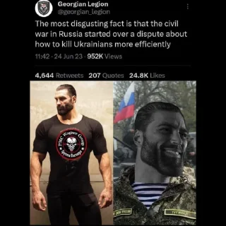 🇬🇪 emoji Eastern politics 
https://t.me/stickersfordummie Telegram sticker 22 of 120